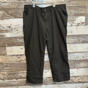 Carhartt Relaxed Fit Men's Grey Canvas Work Wear Carpenter Jeans